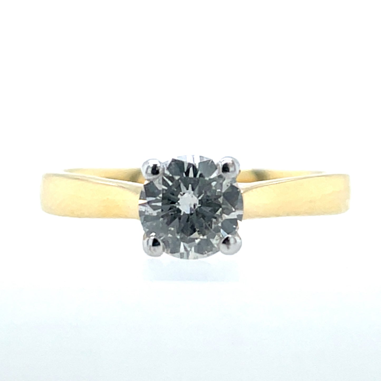 18ct Gold 0.73ct Diamond Classic Solitaire Ring Z147