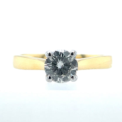 18ct Gold 0.73ct Diamond Classic Solitaire Ring Z147