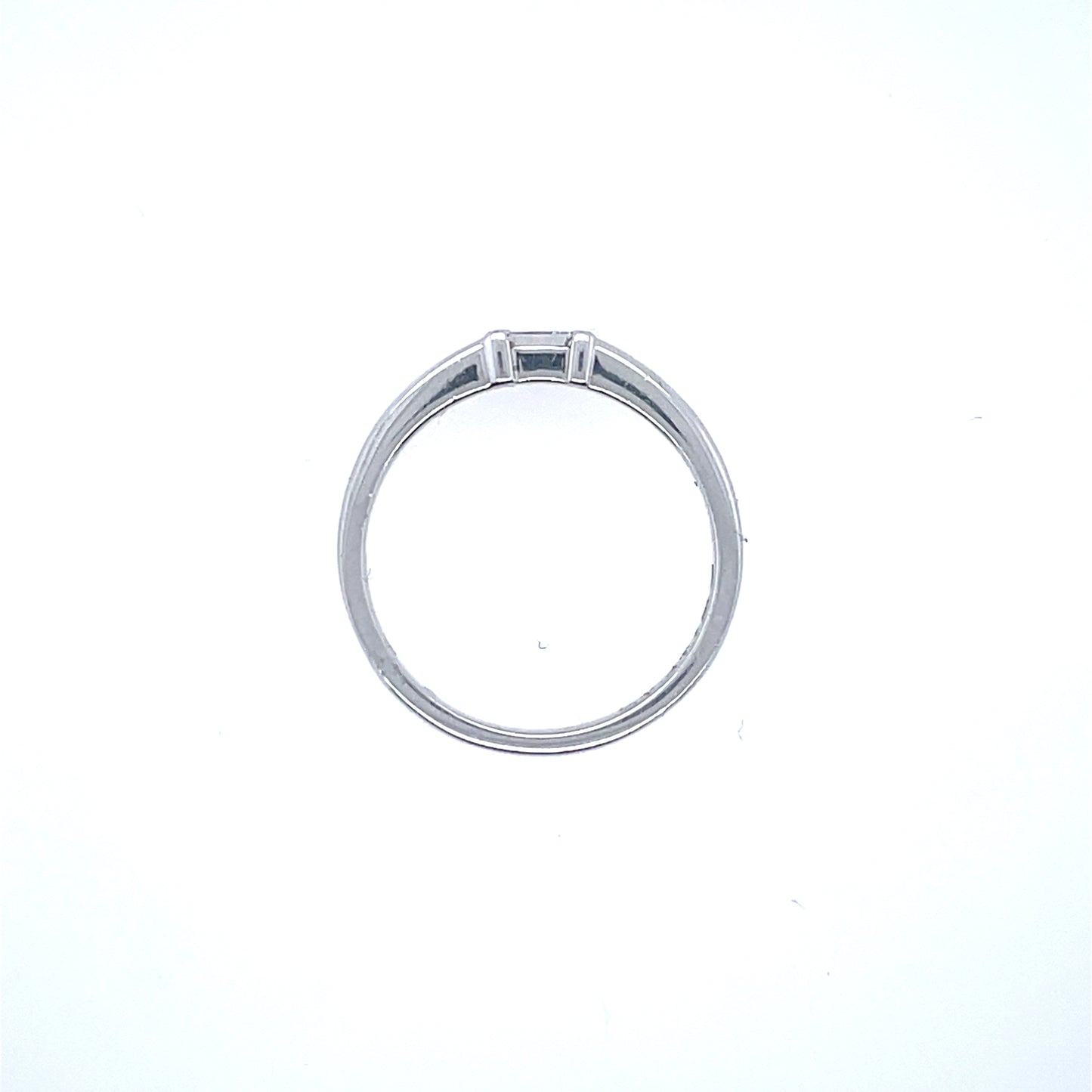 18ct White Gold Princess-Cut Diamond 0.21ct Solitaire Ring Z6/17