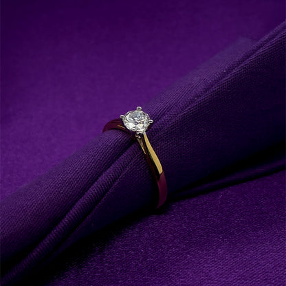 18ct Gold 0.50ct Diamond Classic Solitaire Ring Z8/23