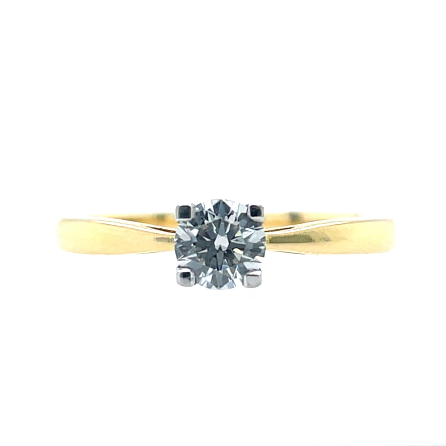 18ct Gold 0.40ct Diamond Classic Solitaire Ring Z9/12