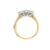 9ct Gold Classic Diamond Trilogy Ring 0.24ct T74