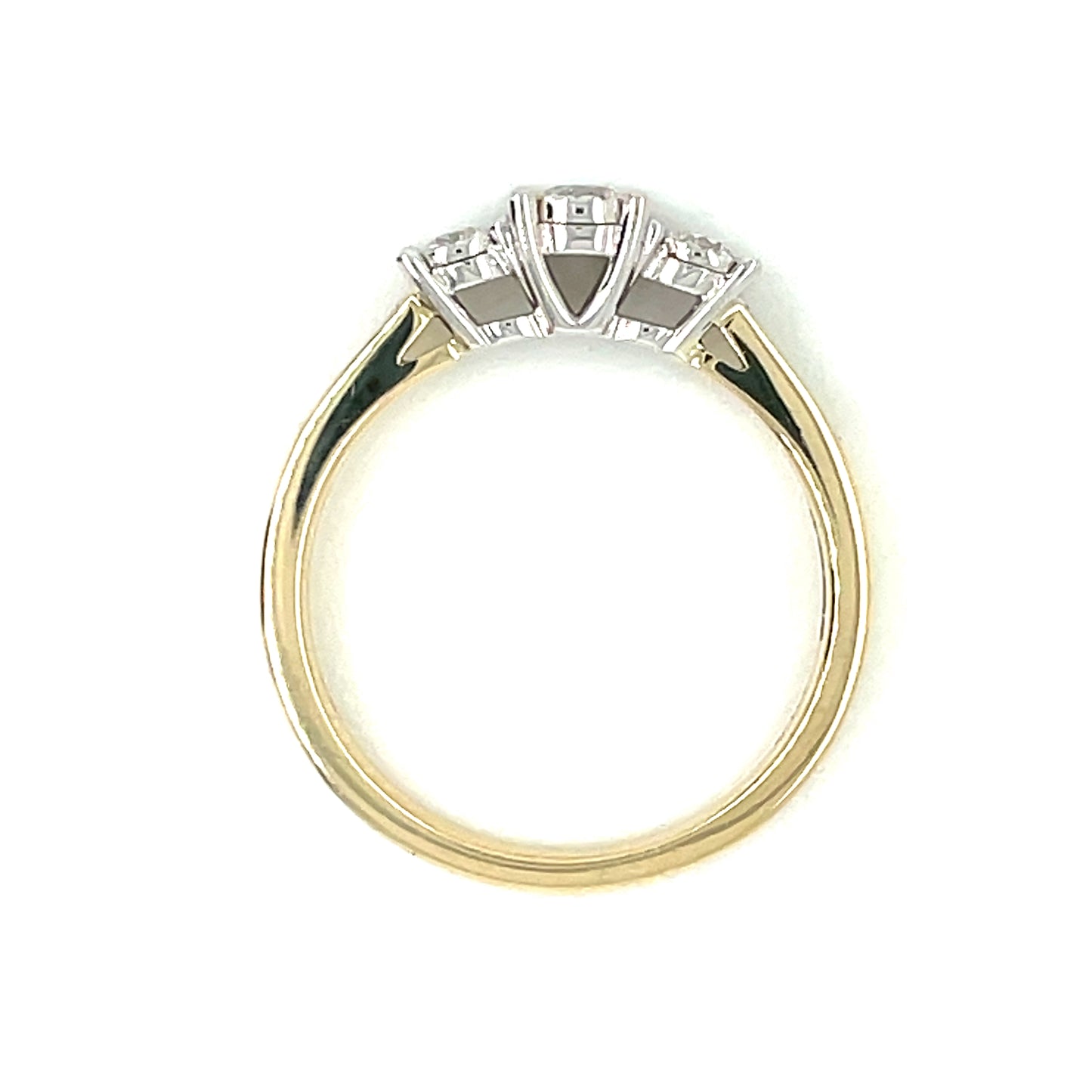 9ct Gold Diamond 0.33ct Trilogy Illusion Ring T75