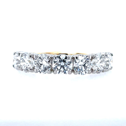 18ct Yellow Gold Lab Grown 2.24ct Diamond Eternity Ring X153