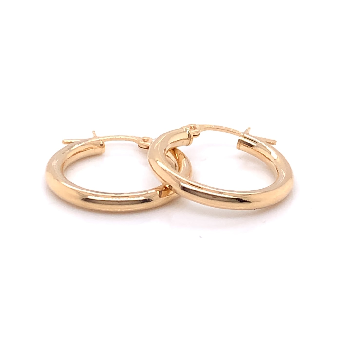 9ct Gold 15mm Small Hoop Earrings GE2030/15