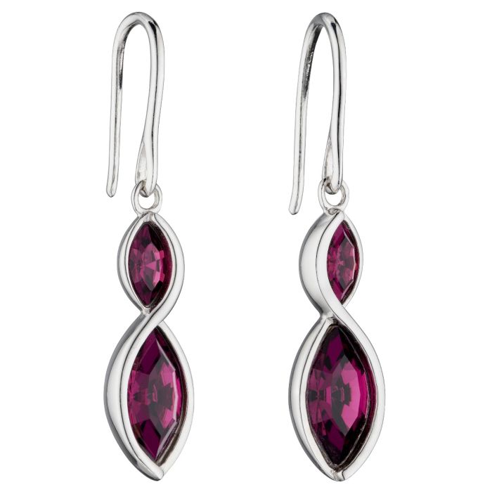 Fiorelli Navette Crystal Twist Earrings E5800M