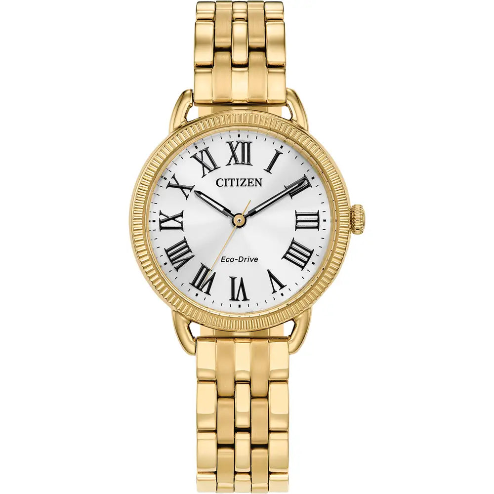 Citizen Women's Classic Gold Plated Coin Watch EM1052-51A