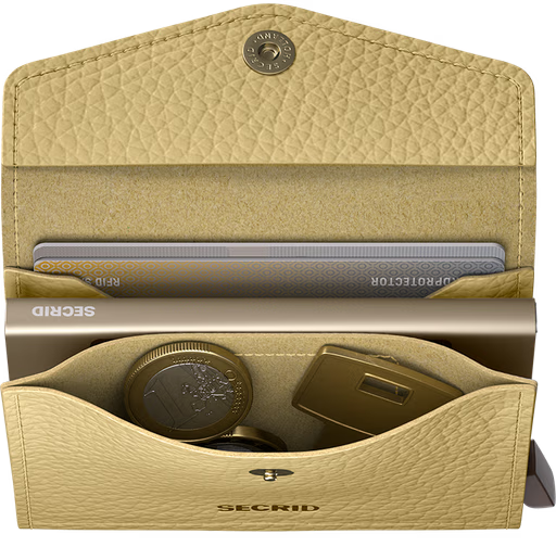 Secrid Envelope Wallet - Pebble Butter Yellow