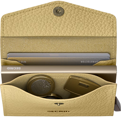 Secrid Envelope Wallet - Pebble Butter Yellow
