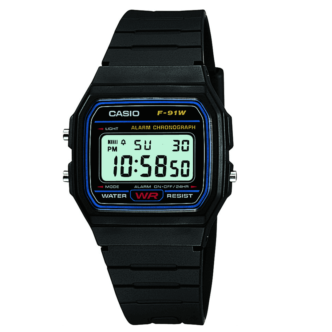 Casio Vintage Digital Watch F-91W-1XY F-91W-1YER