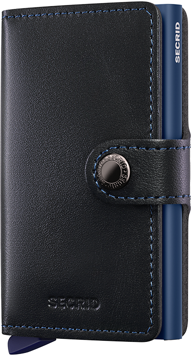 Secrid Miniwallet Original Black-Navy Leather