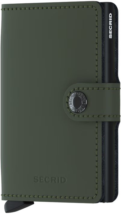 Secrid Miniwallet Matte Green - Black