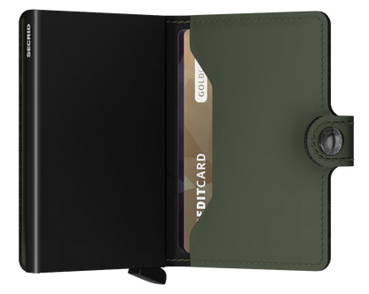 Secrid Miniwallet Matte Green - Black