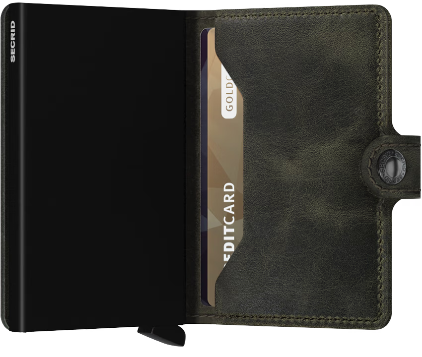 Secrid Miniwallet Vintage Olive Black
