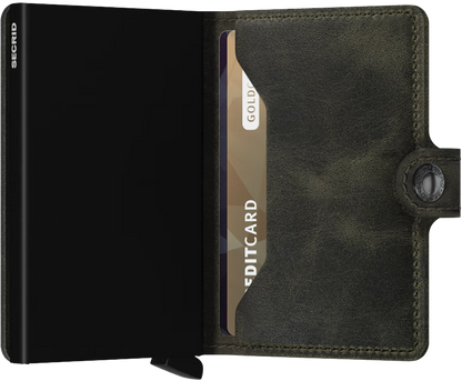 Secrid Miniwallet Vintage Olive Black