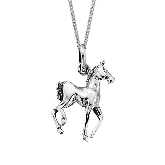 Sterling Silver Horse Pendant P2232