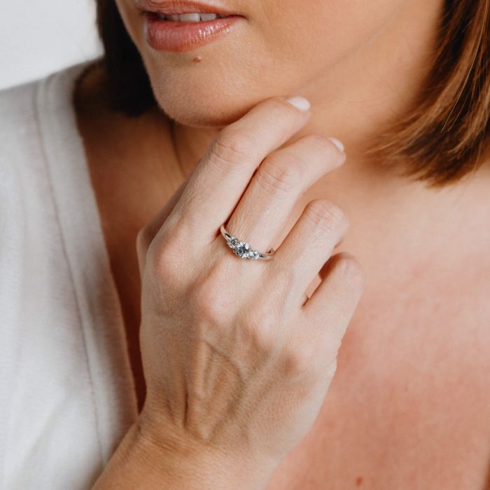 Diamonfire Claw Set Trilogy Ring R3624