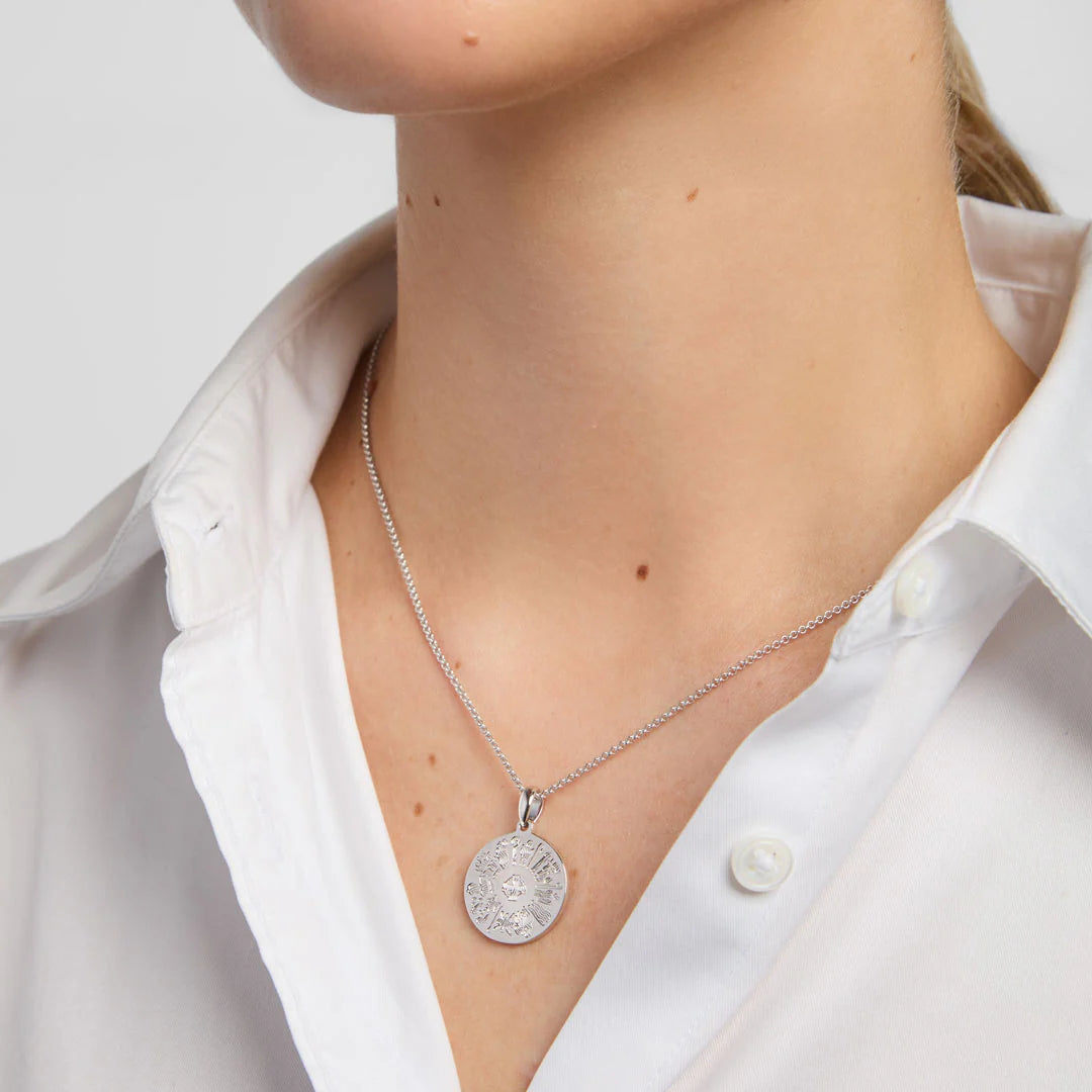 SILVER HISTORY OF IRELAND DISC PENDANT S4923