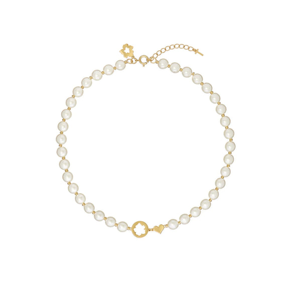 TED BAKER PALOOMA: Pearl Bubble Gold Tone Necklace