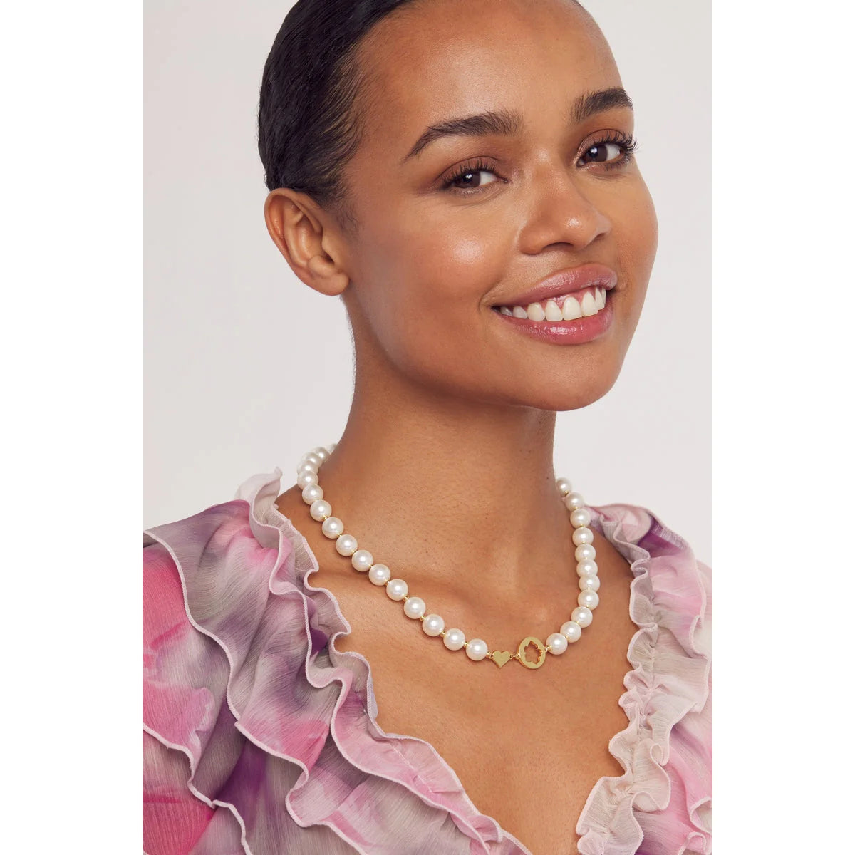 TED BAKER PALOOMA: Pearl Bubble Gold Tone Necklace