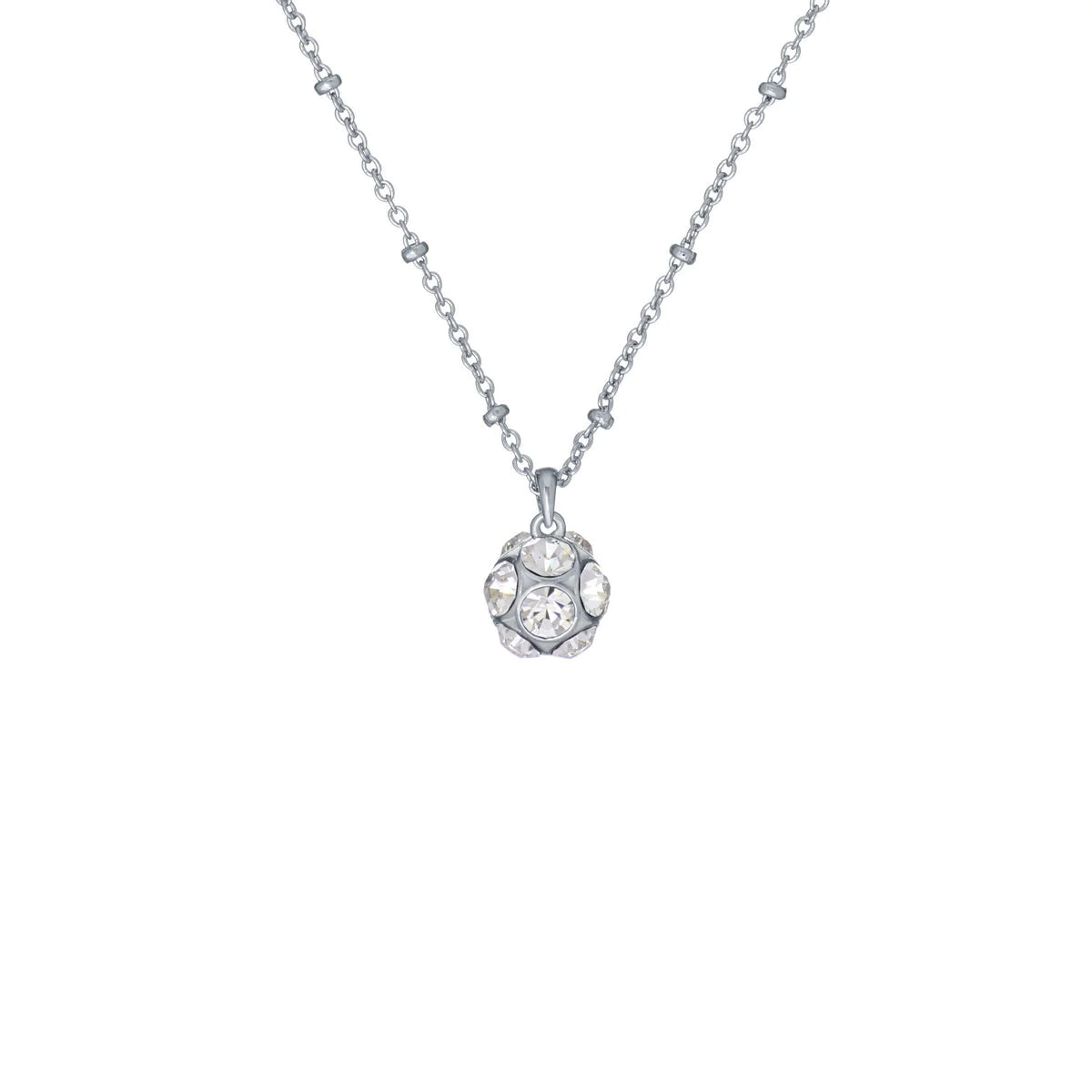 TED BAKER RAVELA: Razzle Dazzle Silver Tone Clear Crystal Pendant