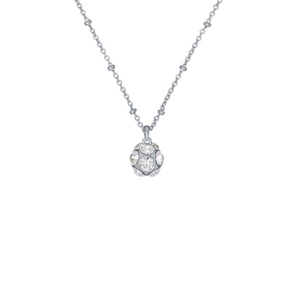 TED BAKER RAVELA: Razzle Dazzle Silver Tone Clear Crystal Pendant