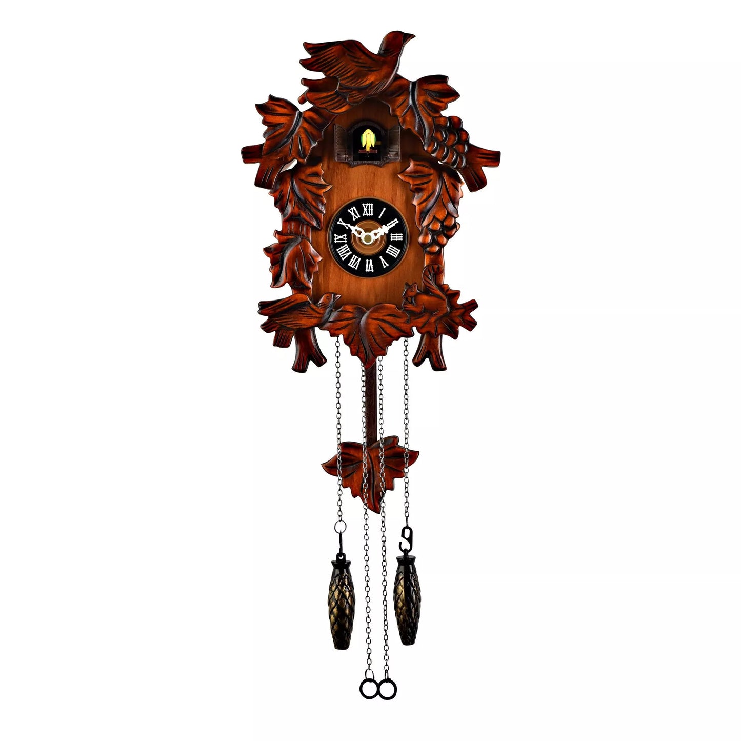 Small Quartz Cuckoo Clock with Birds W6754