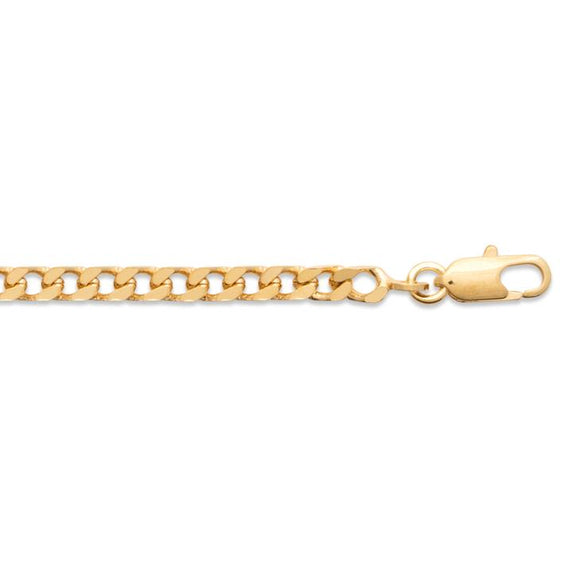 Amèlie 18ct Gold-Plated 3.5mm Square Curb Chain 102220