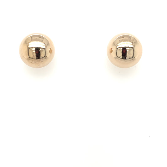 Amèlie 18ct Gold-Plated 12mm Ball Stud Earrings 102503212