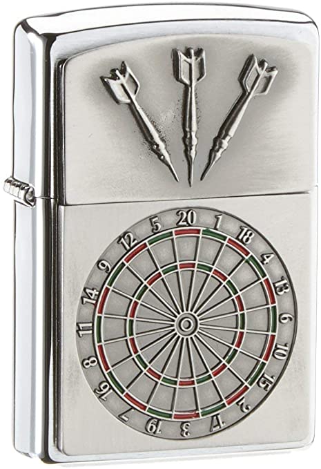 Zippo Dartboard Emblem Chrome Windproof Lighter