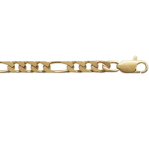 Amèlie 18ct 55cm Figaro Gold-Plated Chain