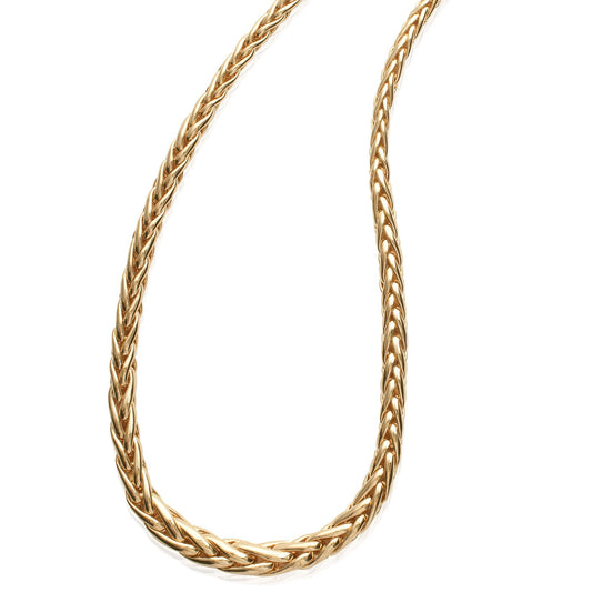 Amèlie 18ct Gold-Plated Graduated Spiga Necklace 14810345