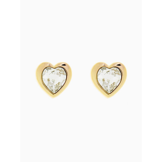 Ted Baker Crystal Heart Stud Earrings Gold
