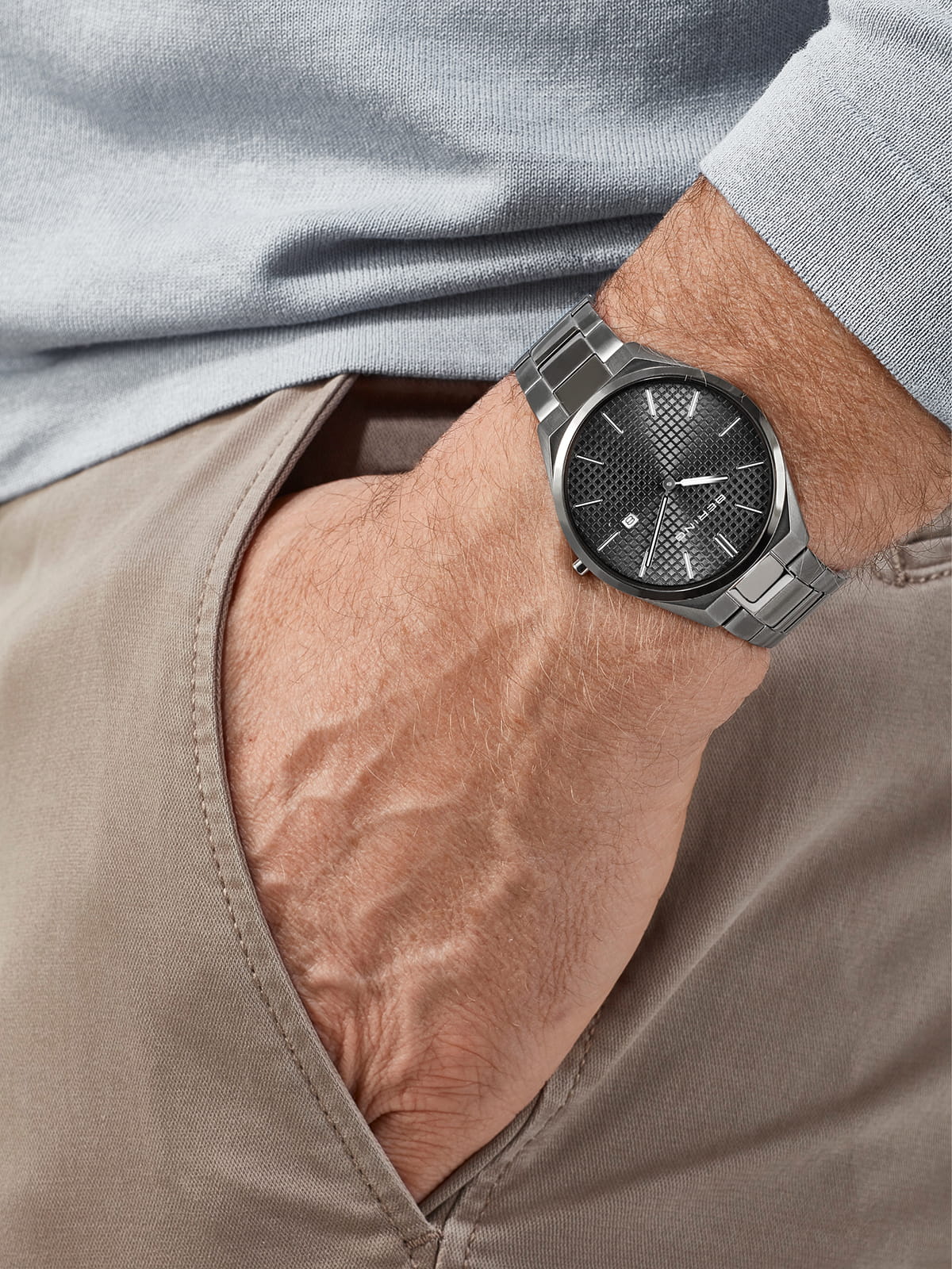 Bering Ultra Slim | polished/brushed grey | 17240-777