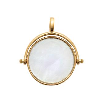 Amèlie 18ct Gold-Plated Pendant Mother of Pearl Fob 1771804