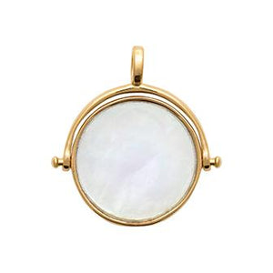 Amèlie 18ct Gold-Plated Pendant Mother of Pearl Fob