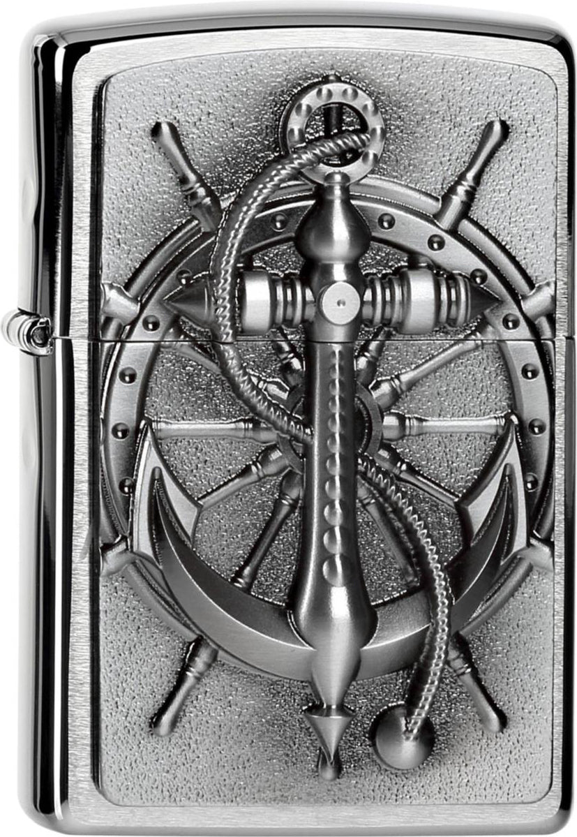 Zippo Nautical Emblem Chrome Windproof Lighter 2004290