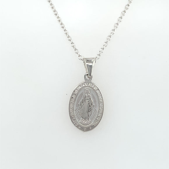 Sterling Silver 16mm Miraculous Medal