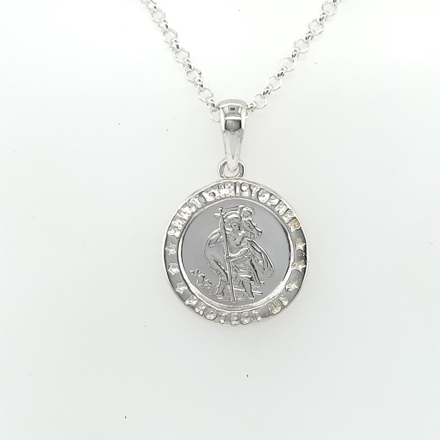 Sterling Silver 16mm St. Christopher Medal 2032