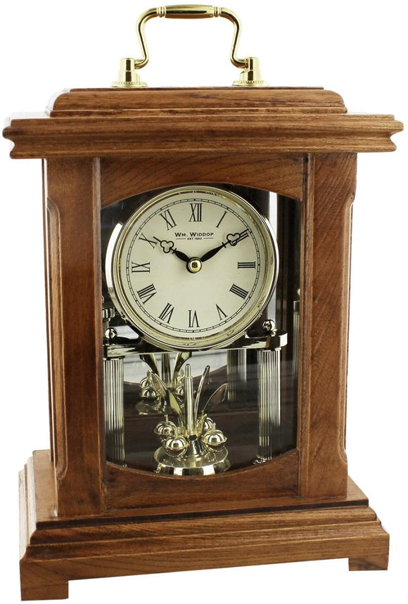 Wm Widdop Classic Wooden Anniversary Lantern Style Clock