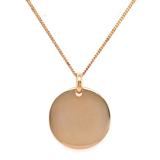 Amèlie 18ct Gold-Plated Engravable Disc 2481637