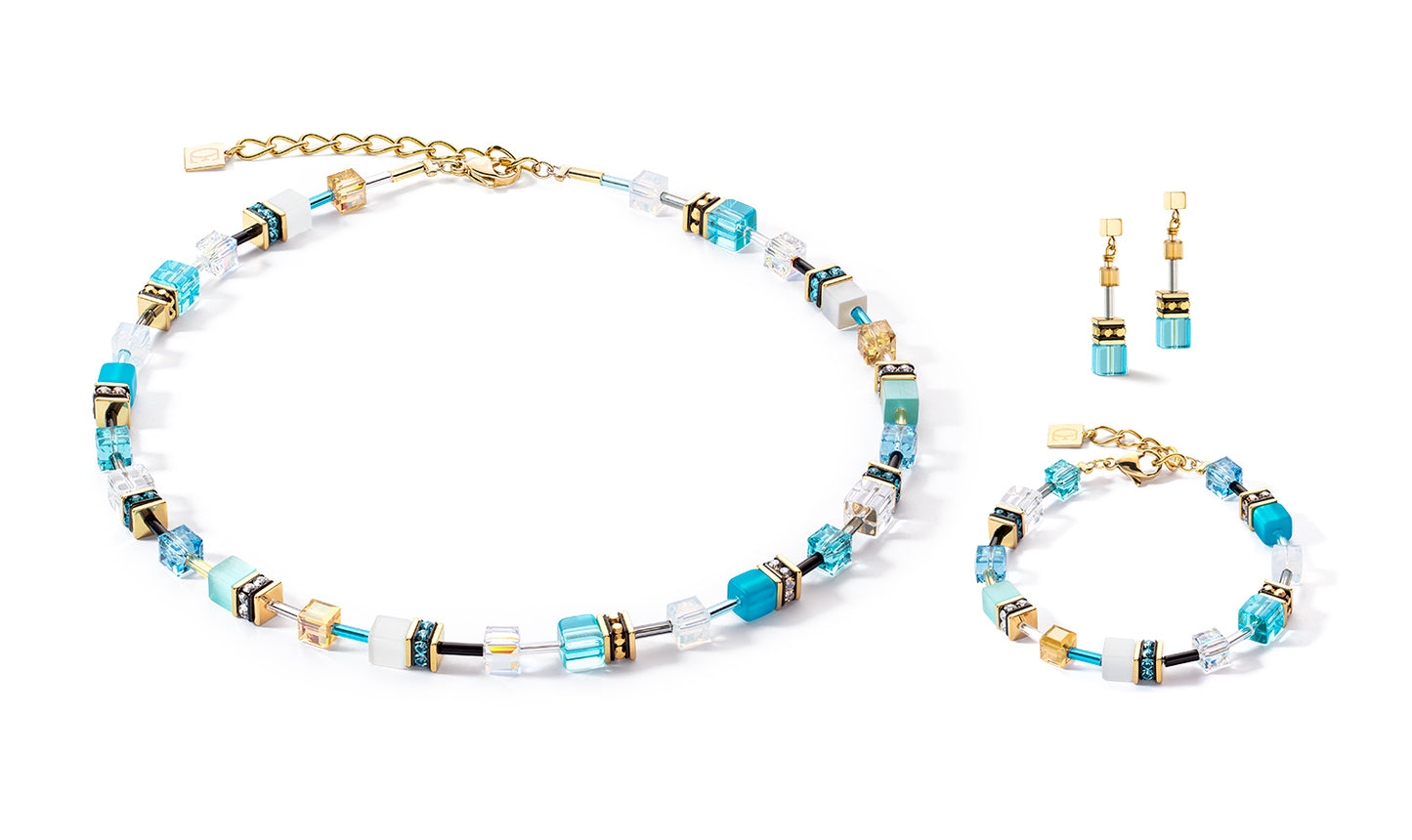 COEUR DE LION GeoCUBE® Iconic bracelet gold turquoise 2838300616