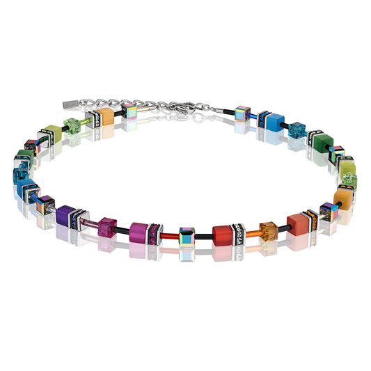 COEUR DE LION GeoCUBE® Necklace multicolour rainbow 2838101520