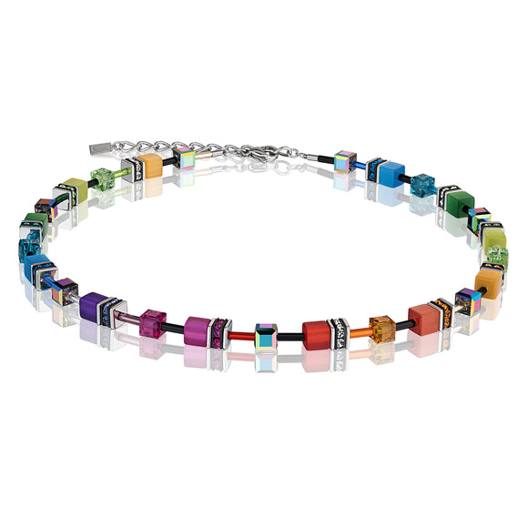 COEUR DE LION GeoCUBE® Necklace multicolour rainbow