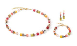 COEUR DE LION GeoCUBE® Iconic Multicolour Indian Summer necklace 2838101585