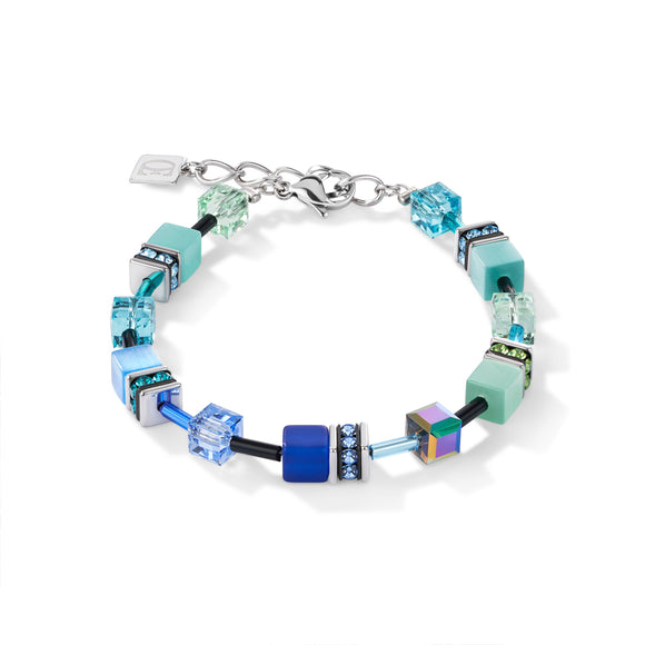 COEUR DE LION  GeoCUBE® Bracelet blue-green 2838300705