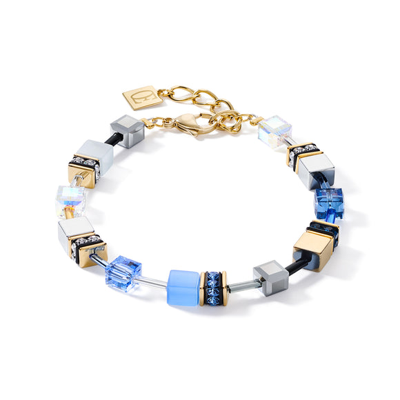 COEUR DE LION  GeoCUBE® Bracelet blue-gold 2839300716