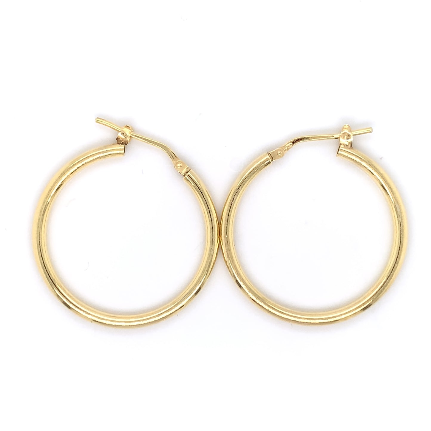 Sterling Silver Gold-plated 29mm Hoop Earrings 29Y