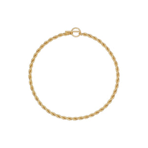 TED BAKER LOGO ROPE SLIM CHAIN GOLD PLATED NECKLACE