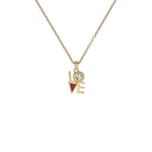 TED BAKER LINNEAR Lo-Ve Pendant Clear Crystal